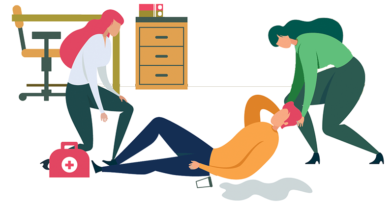 Office Fall in office leading to claim